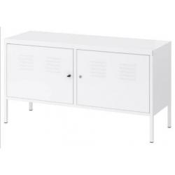 Keurige Ikea kast dressoir wit met sleutel.