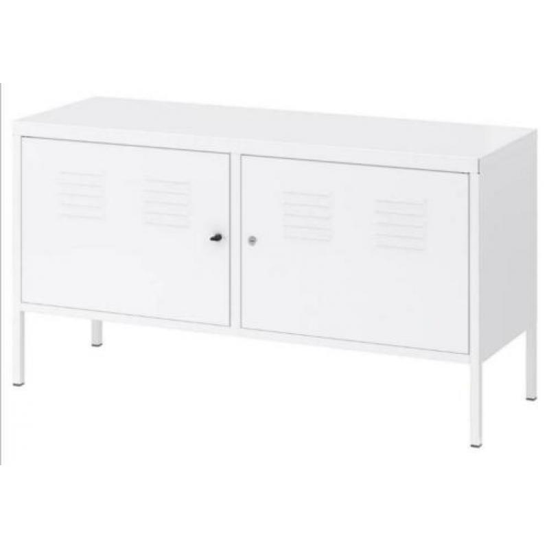 Keurige Ikea kast dressoir wit met sleutel.