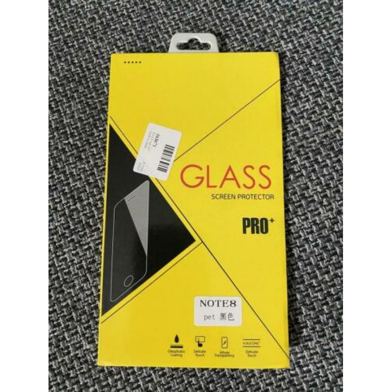 Samsung note 8 screenprotector folie fullscreen Zwart kleur