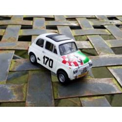 Fiat 500 1/43 VITESSE Giannini wit bestickering