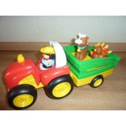 little people tractor vliegtuig treintjes en speelkleed