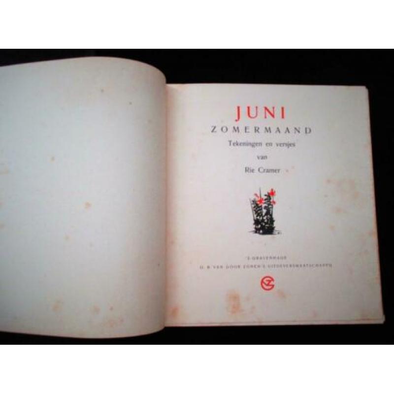 Rie Cramer Prentenboek Juni~jrn 30 Prenten en Versjes~Hardco