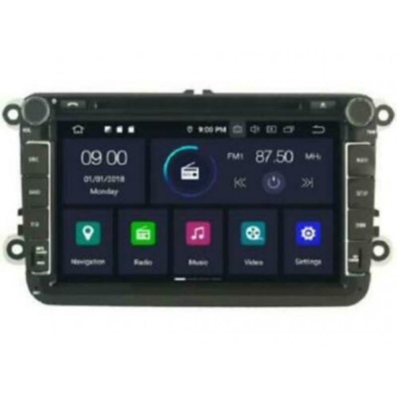 android 9 navigatie vw golf 5 dvd carkit 8 inch usb dab+