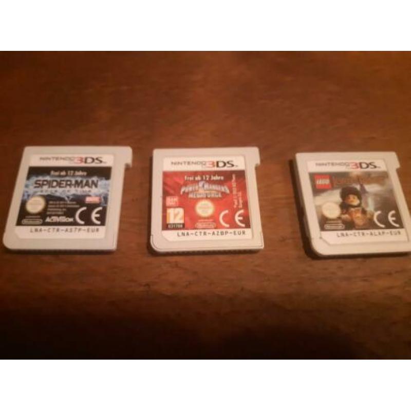 3 nintendo 3ds spelletjes zonder omdoos