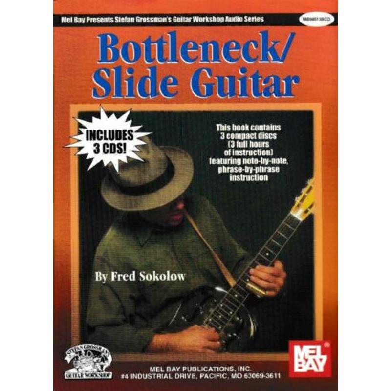 Bottleneck Slide Guitar Includes 3 CDs Mel Bay (b646)