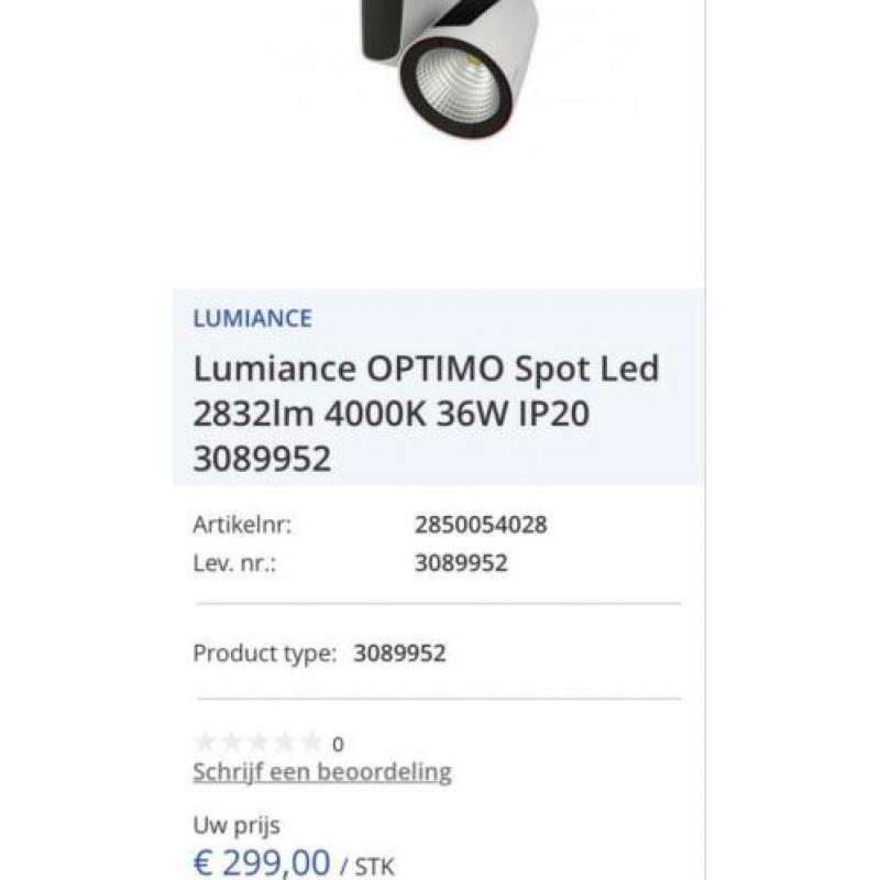 Spotlicht Lumiance OPTIMO Large LED SPOTLIGHT