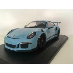 Porsche 911 GT3 RS 2015 blauw/zwart 1:18 (nieuw)