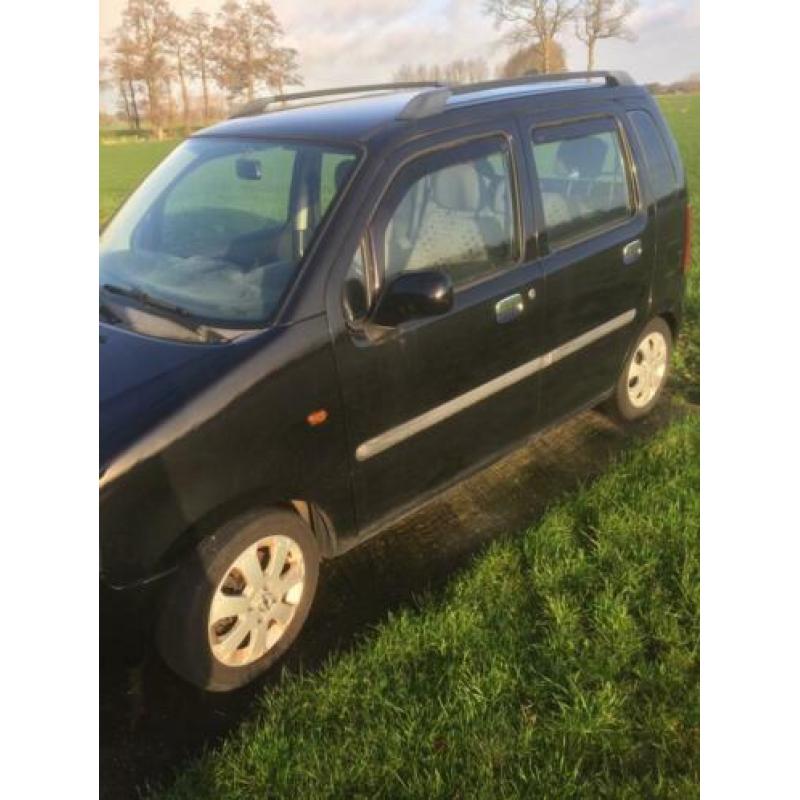 Opel Agila 1.2 I 16V 2003 Zwart loop of sloop