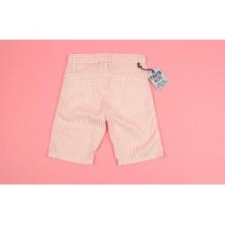 *NIEUW* Porto Azul bermuda short wit roze krijtstreep mt 110