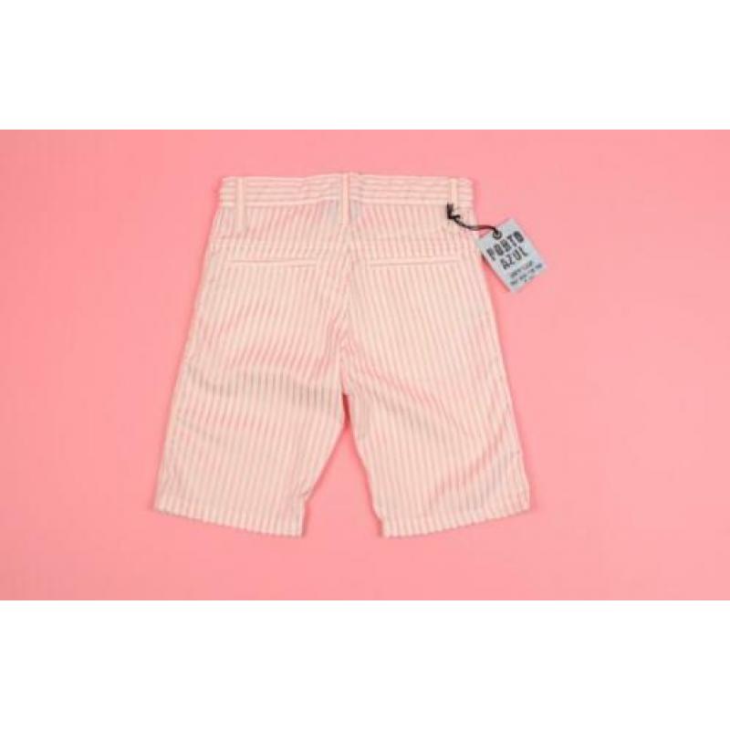 *NIEUW* Porto Azul bermuda short wit roze krijtstreep mt 110