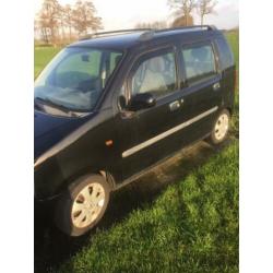 Opel Agila 1.2 I 16V 2003 Zwart loop of sloop