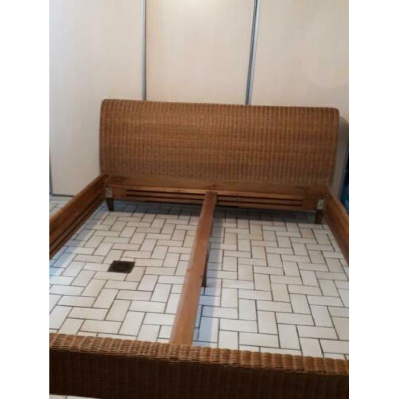 Mooi rotan bed 180×200cm