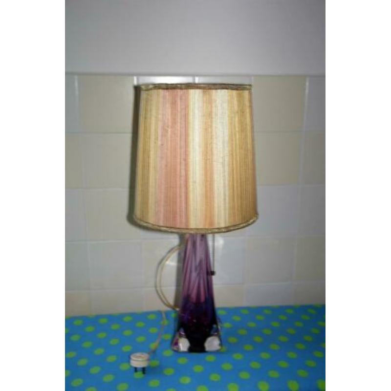 val saint lambert glas schemerlamp retro lamp vintage lamp