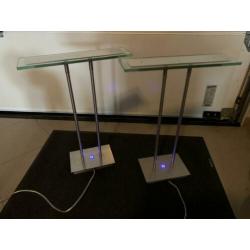 2 Led tafel en/of buro lampen met touch bediening