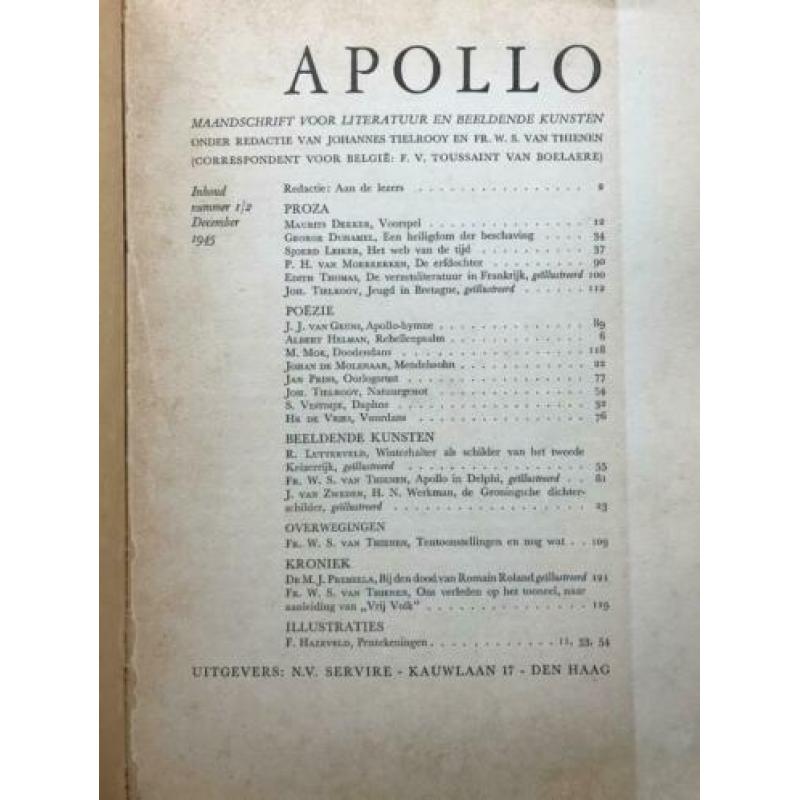 Apollo Maandschrift voor Literatuur en Beeldende Kunst 45-46