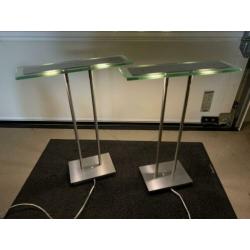 2 Led tafel en/of buro lampen met touch bediening