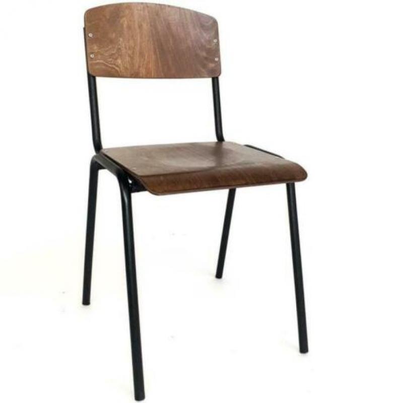 VINTAGE RESTAURANT STOELEN SCHOOLSTOELEN, stoel smokey 881