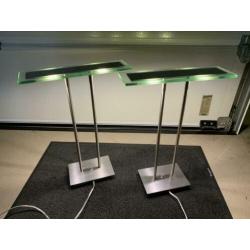 2 Led tafel en/of buro lampen met touch bediening