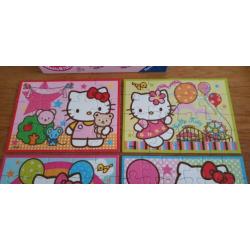 Ravensburger puzzels van Hello Kitty 4 in 1(12-16-20-24 stuk