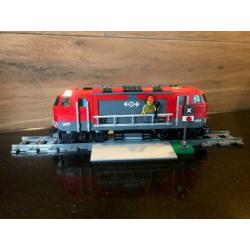 Lego Vrachttrein 60098 met extra 2 wissels en flex. spoor