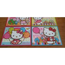 Ravensburger puzzels van Hello Kitty 4 in 1(12-16-20-24 stuk