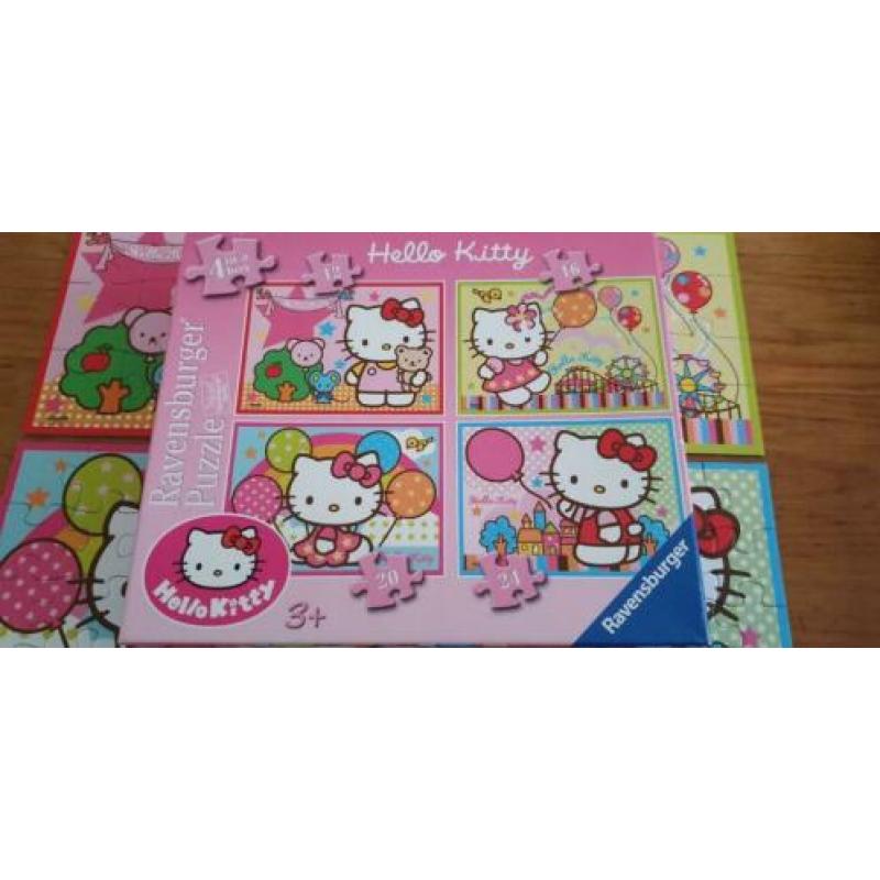 Ravensburger puzzels van Hello Kitty 4 in 1(12-16-20-24 stuk