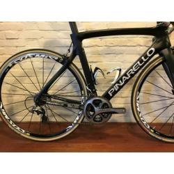 Pinarello Dogma F8 Dura Ace 2 x 11 54cm. Matzwart Topstaat