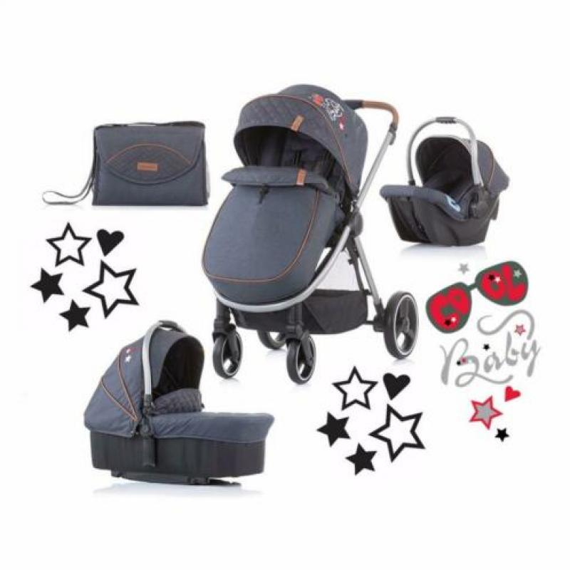 Kinderwagen 3 in 1 Prema graniet € 399 gratis thuisbezorging