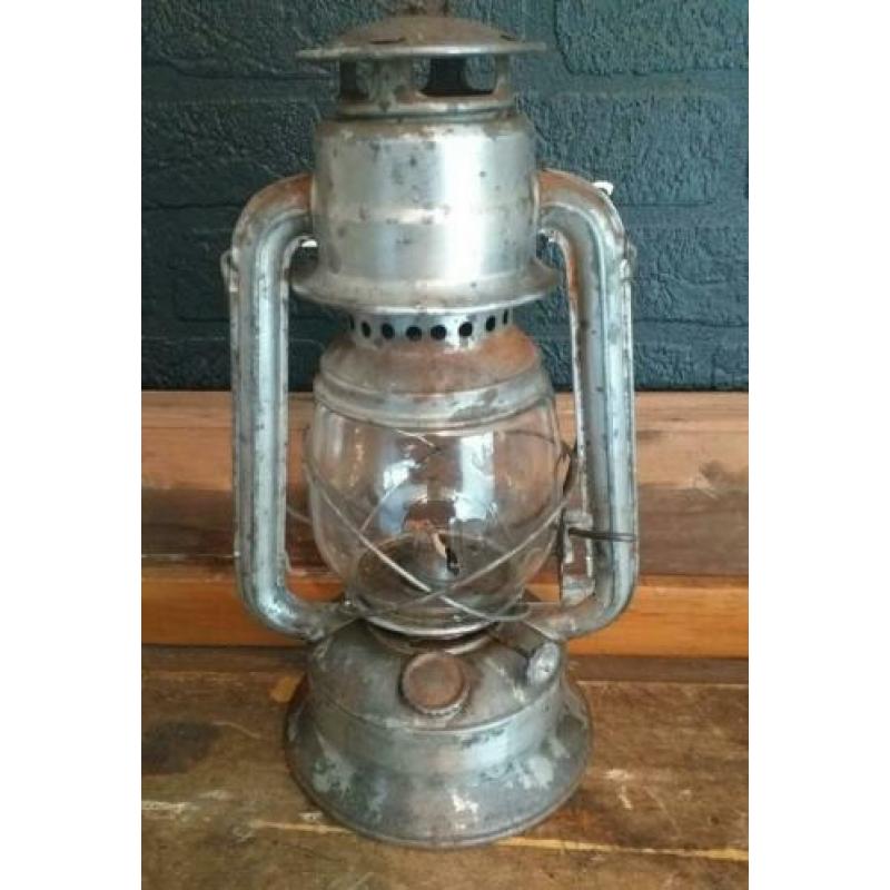 Franse oude vintage alg stormlamp stormlantaarn