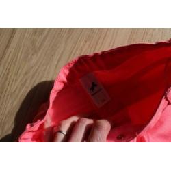 1x Meisjes Knal Roze Korte Broek Maat 128 (C&A)