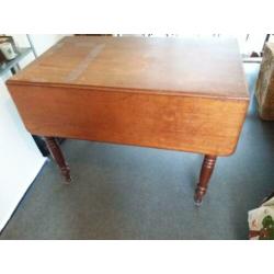 Antieke hangoortafel ca 1850 tafel mahonie hout eettafel