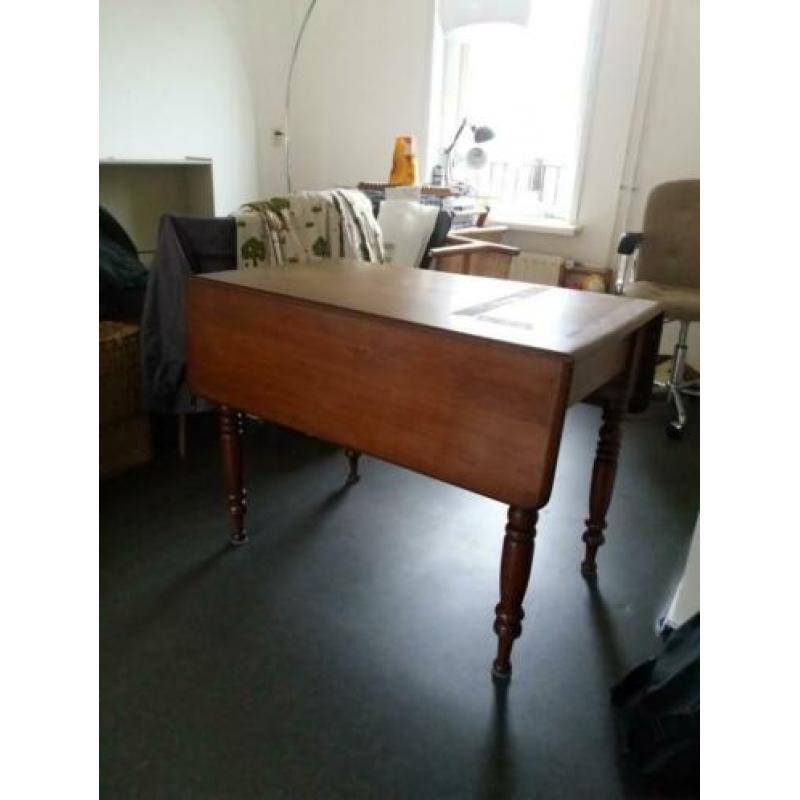 Antieke hangoortafel ca 1850 tafel mahonie hout eettafel