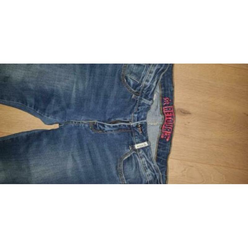 Retour jeans met rood wit zwarte band mt 14