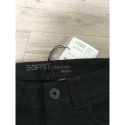 ESPRIT zwarte spijker broek + stretch NIEUW mt 170 / 176 ZJ