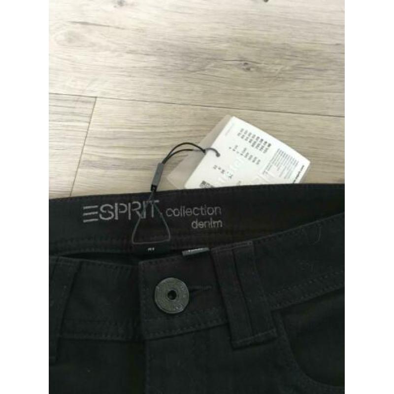 ESPRIT zwarte spijker broek + stretch NIEUW mt 170 / 176 ZJ