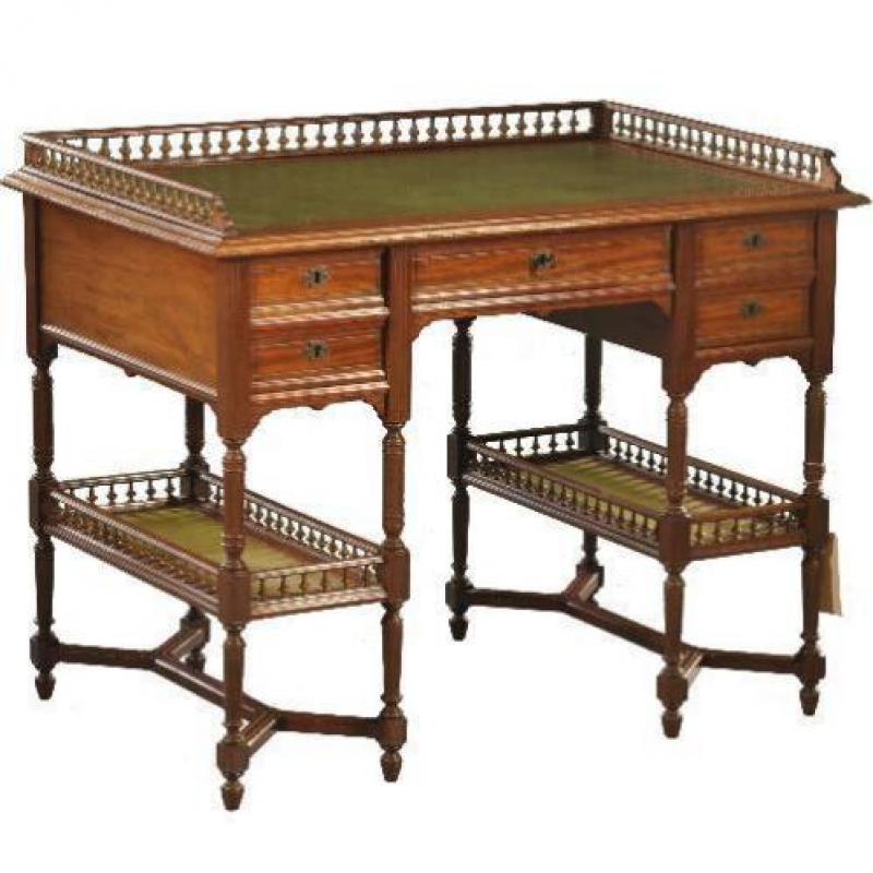 Antieke bureaus / Zeldzaam elegant damesbureau ca. 1885 m...