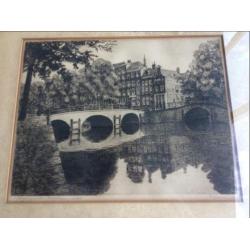 Gravure ets Amsterdam H.J. van Dijk ca 1935