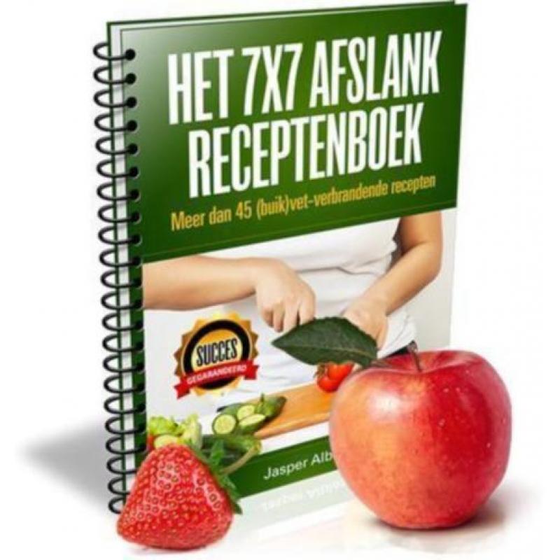 7x7 Afslank receptenboek Jasper Alblas COMPLEET pakket !