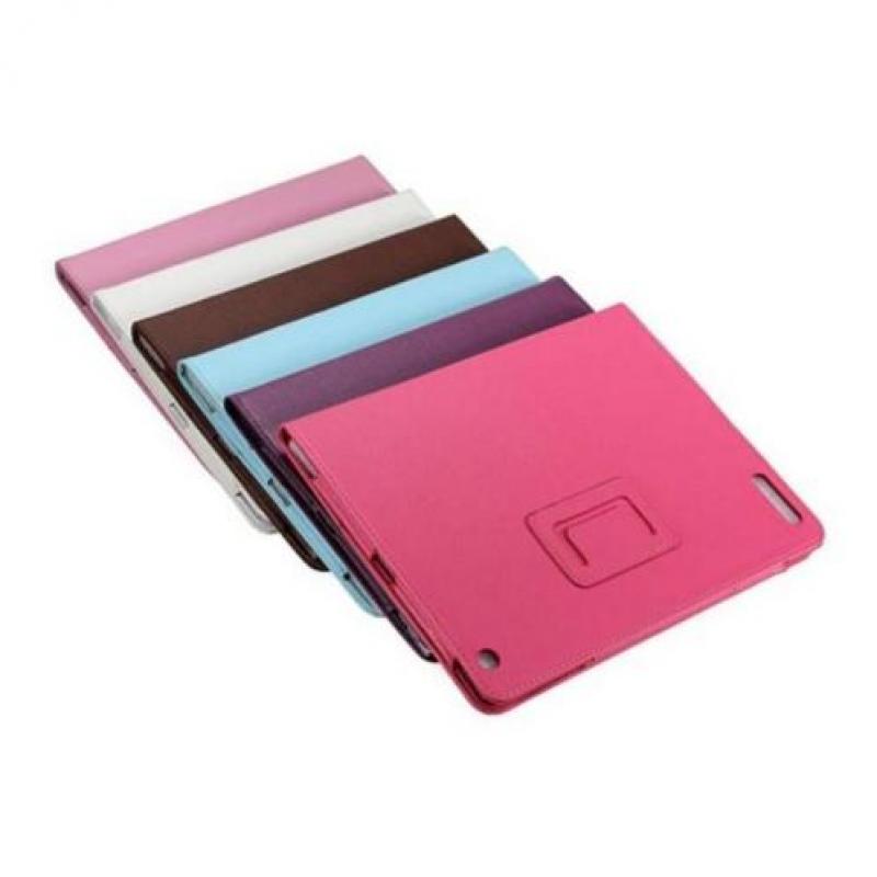 Apple iPad PRO 12.9 lederen leren hoes hoesje case - Zwart