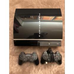 PlayStation 3 80GB met 2 controllers en 8 spellen