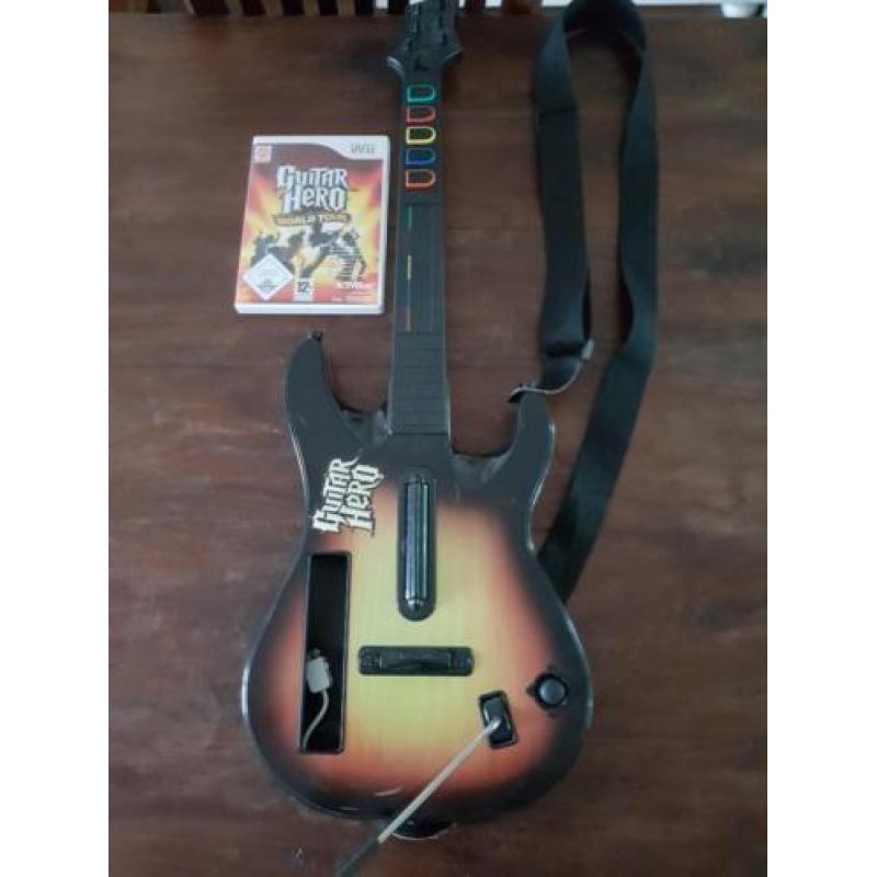 Guitar Hero World Tour Wii plus gitaar