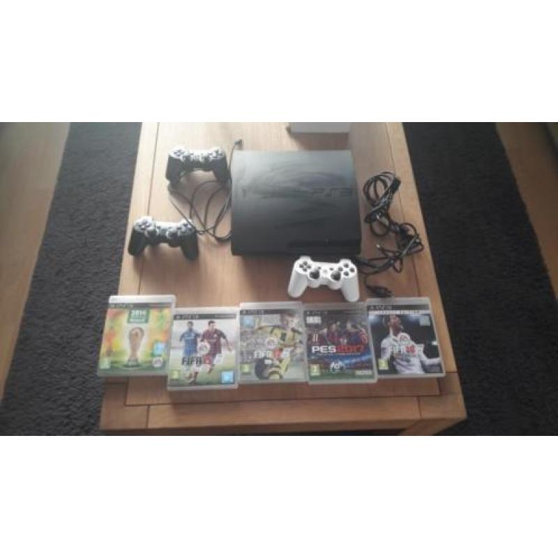 PlayStation 3 (500 GB!) Inclusief games; O.a. FIFA 18