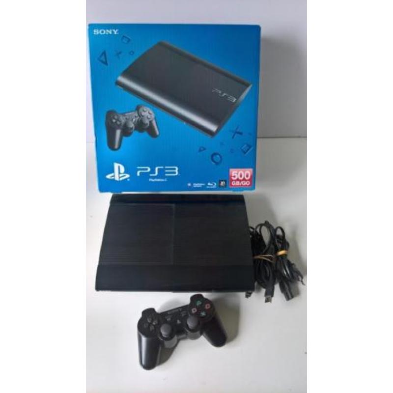 Playstation 3 (PS3) Super Slim, 500 GB en 1controller