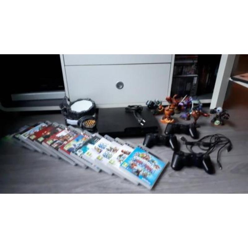 Playstation 3 met spellen, pakket skylanders, controllers