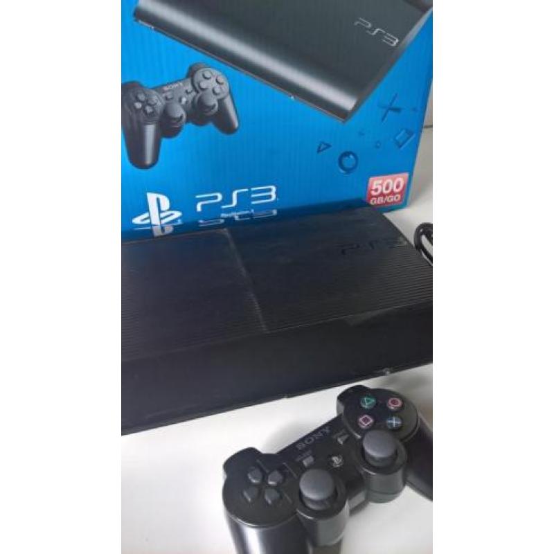 Playstation 3 (PS3) Super Slim, 500 GB en 1controller