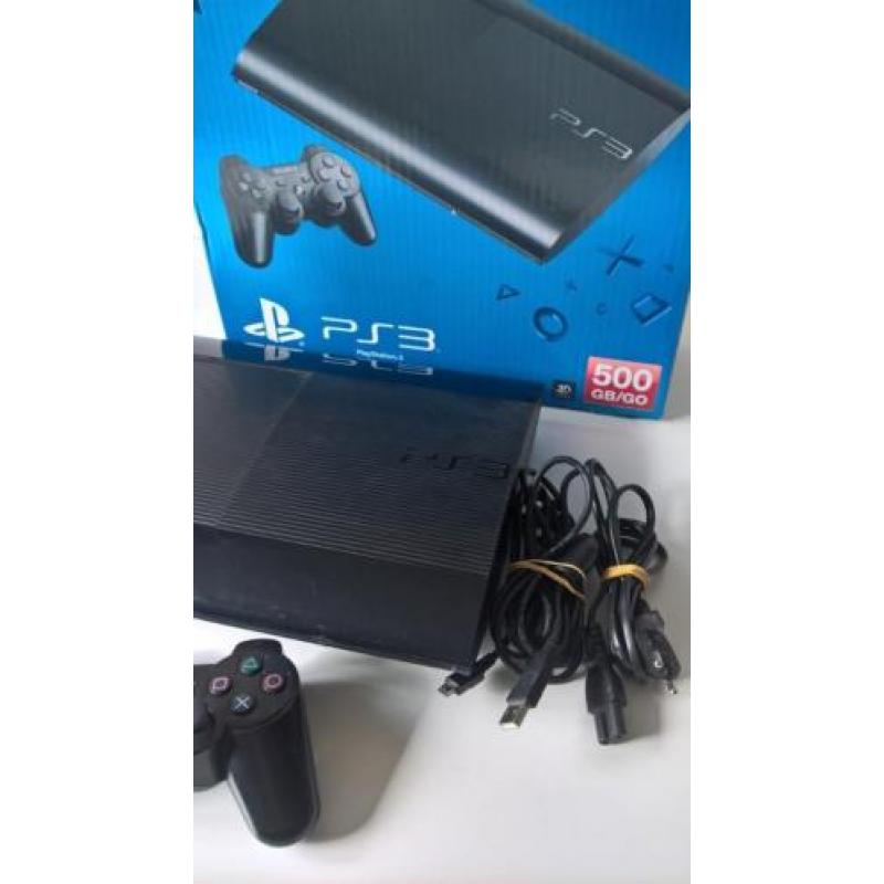 Playstation 3 (PS3) Super Slim, 500 GB en 1controller